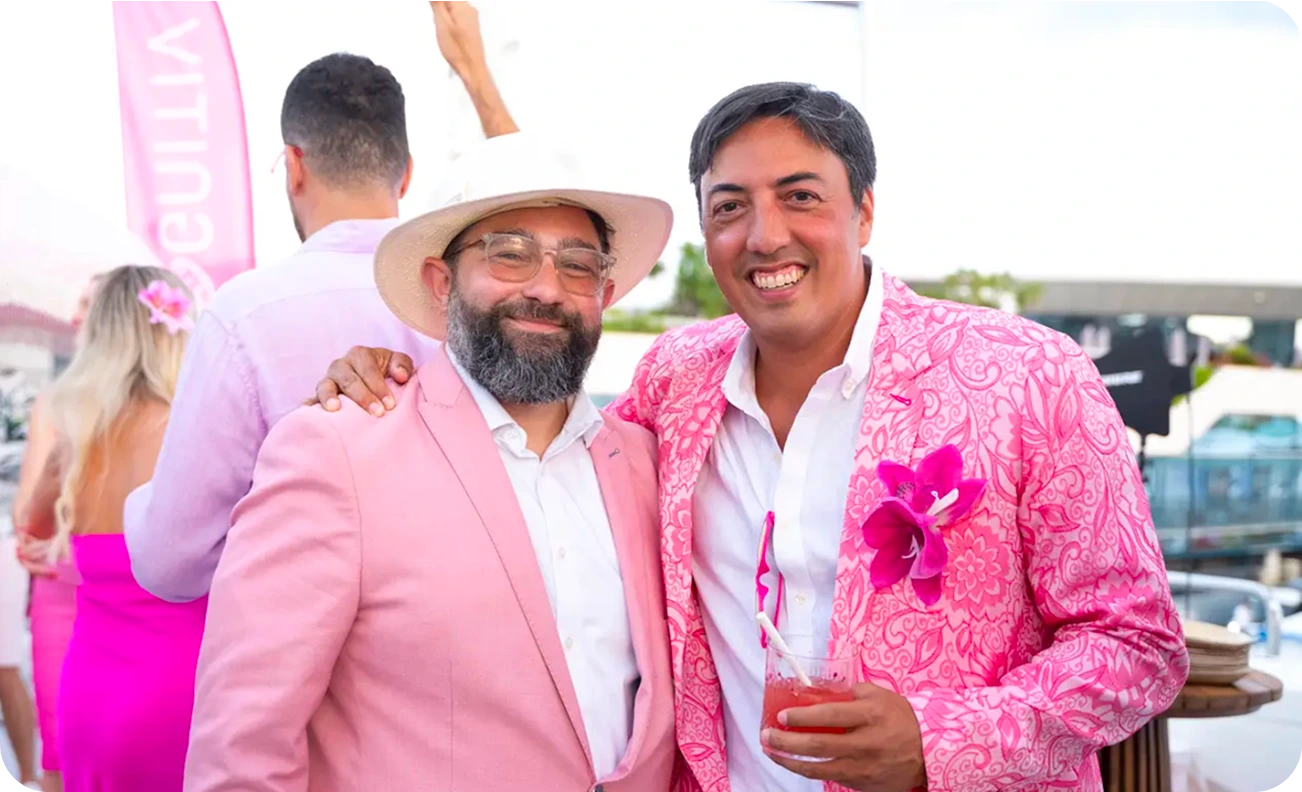 Couple at the event